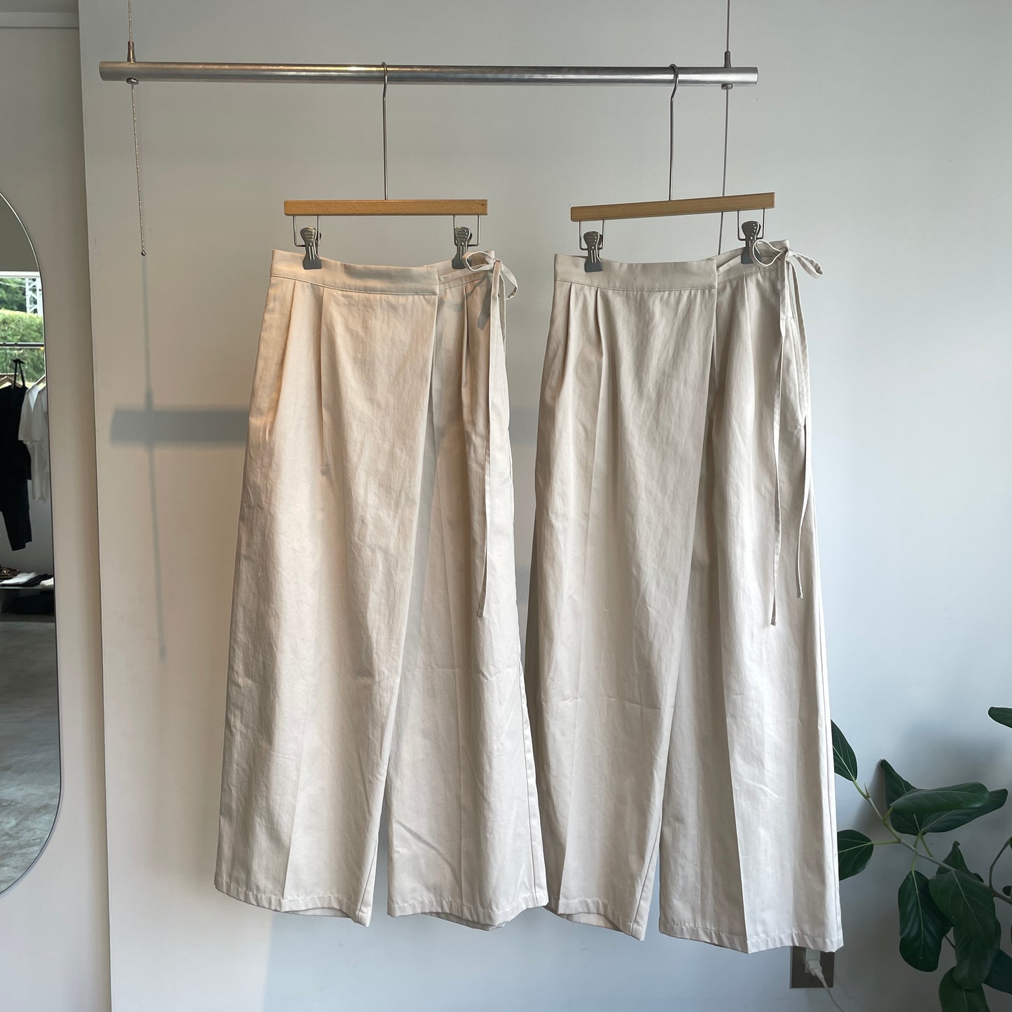 yuni//master seed Cotton chino wrap パンツ　1701PT007262