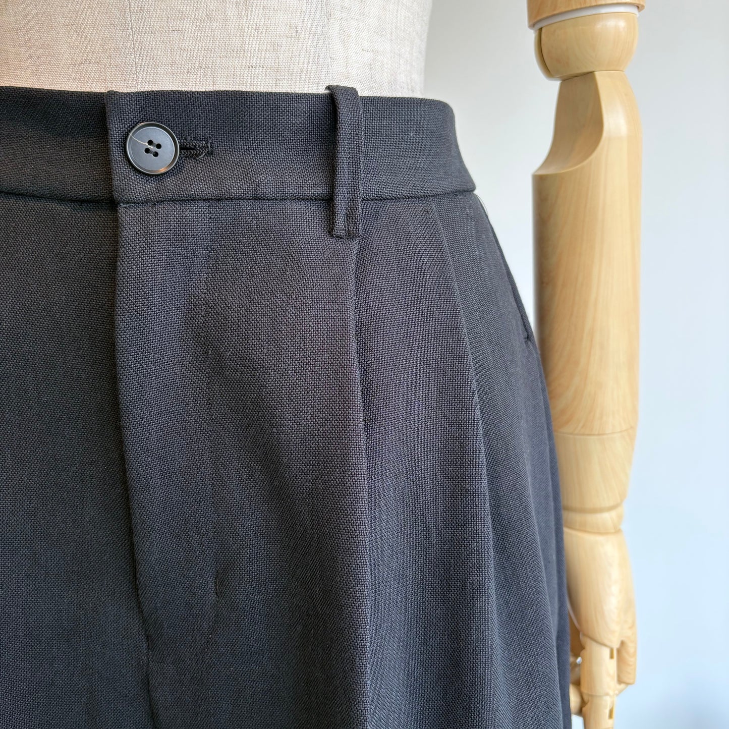 yuni//Linen/Polyester wide パンツ　1701PT007261