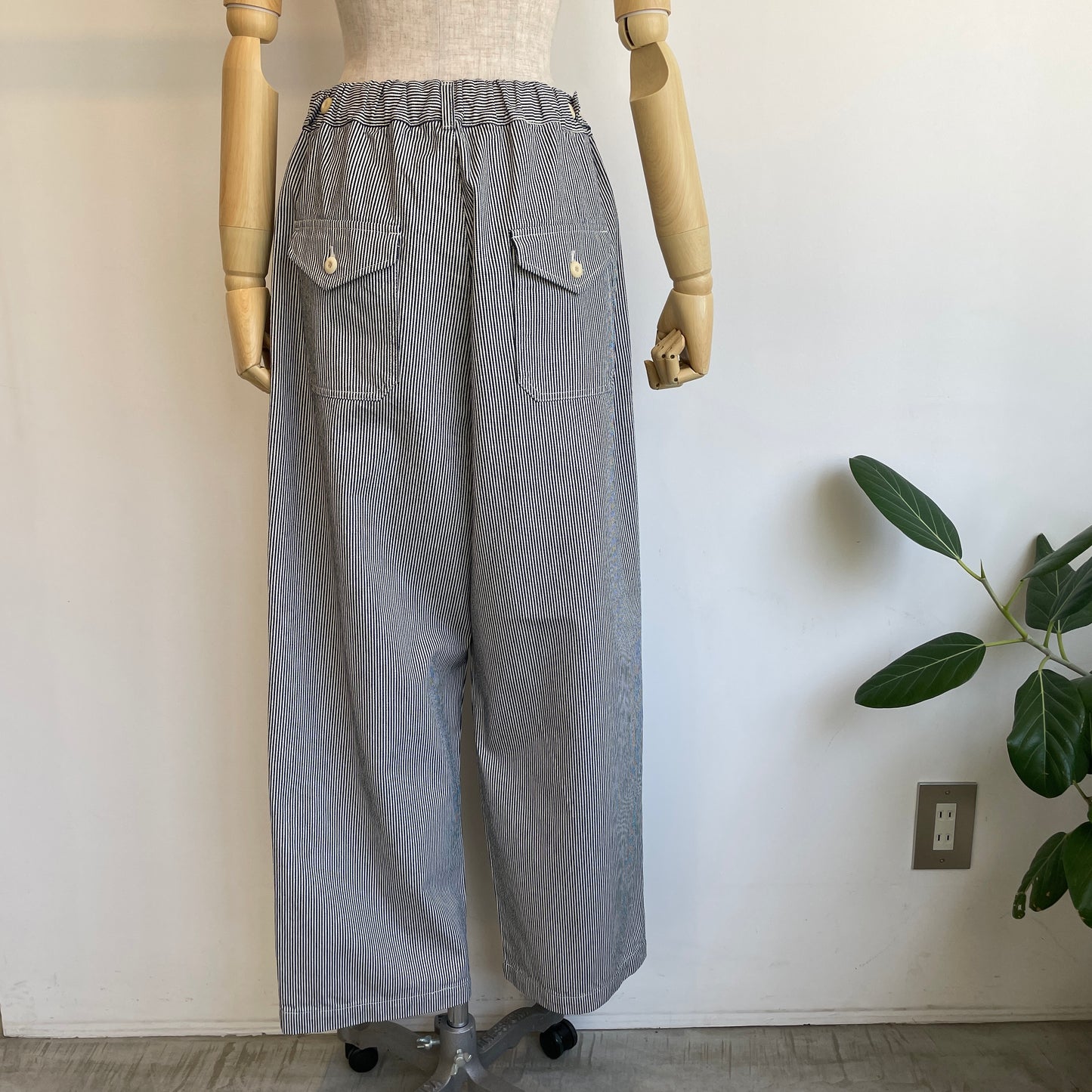 handsofcreation//CLASSICヒッコリーデニム／100zヒッコリーデニムパンツ　01620321