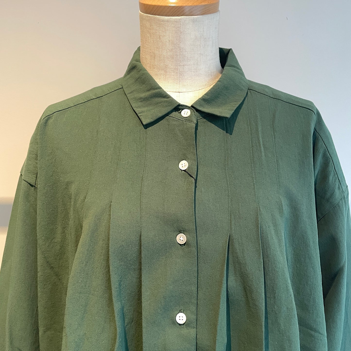 handsofcreation//100/2強撚ガスボイルビエラ フロントタックSHBL 02540615