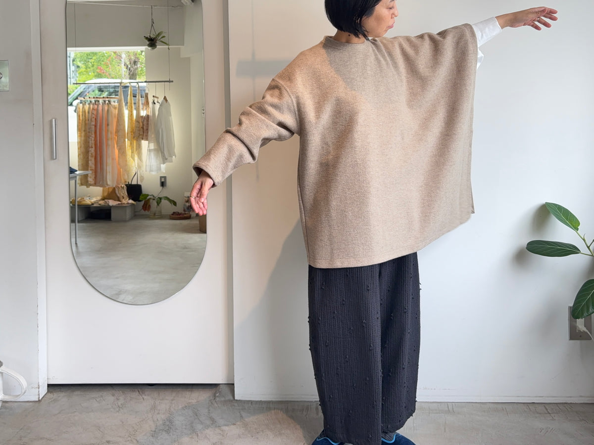 HAVERSACK//パイルメルトンジャージークルーネックシャツ312622