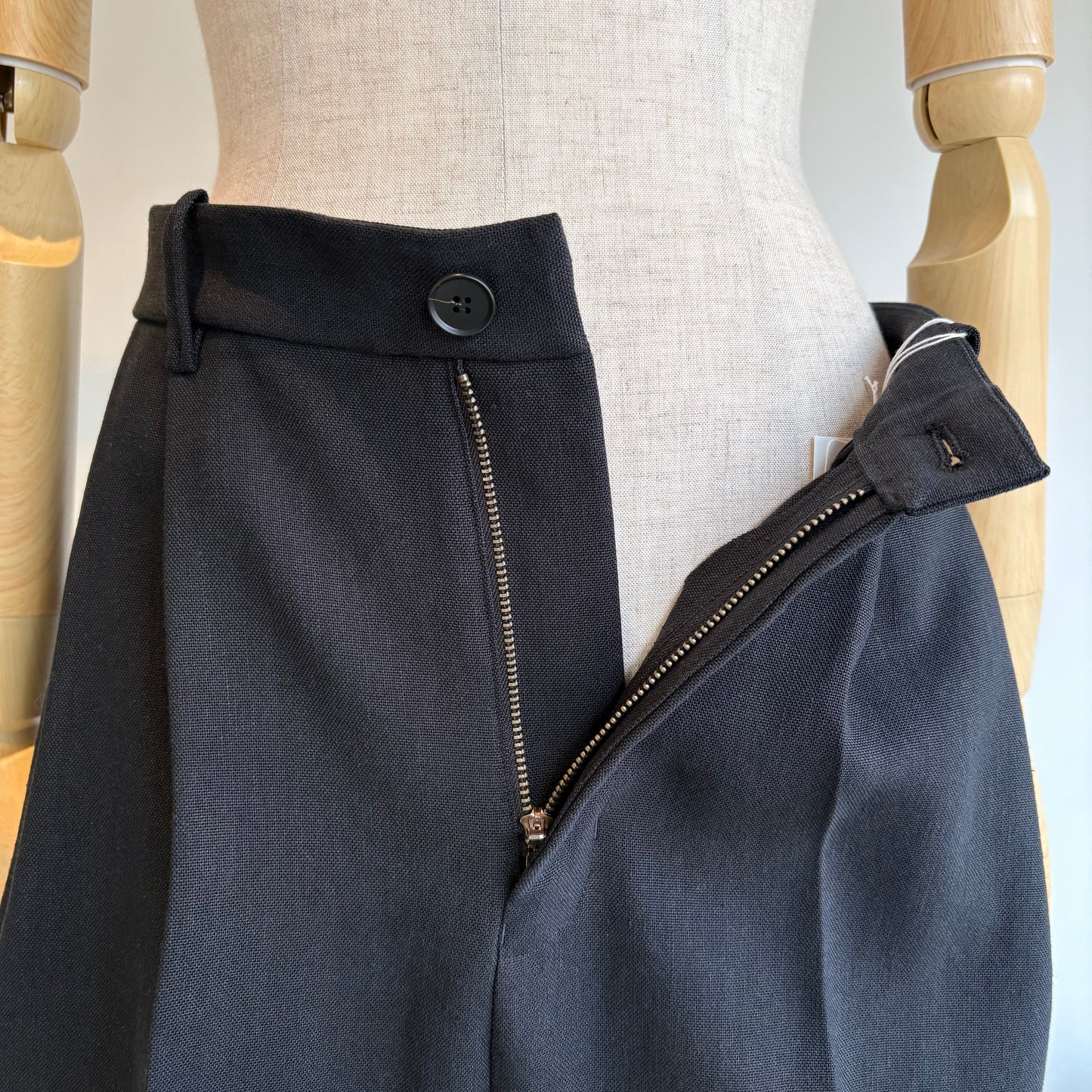 yuni//Linen/Polyester wide パンツ　1701PT007261