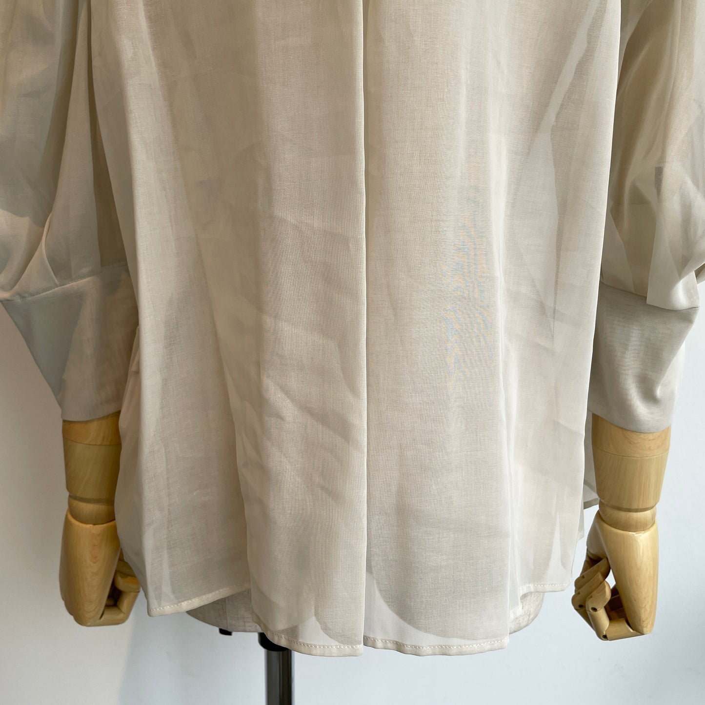 itochi //100/2 cotton organdy transparent blouse