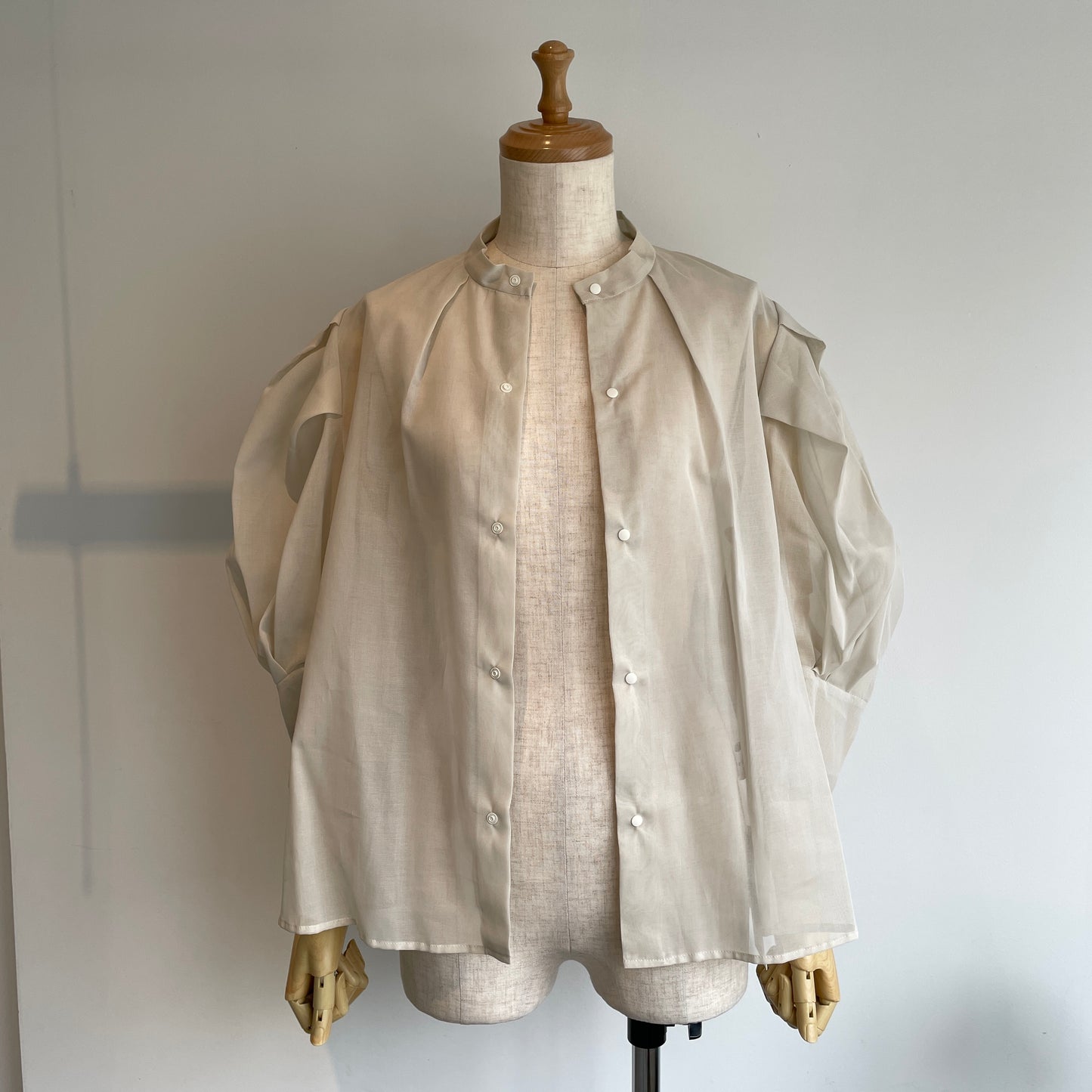 itochi //100/2 cotton organdy transparent blouse