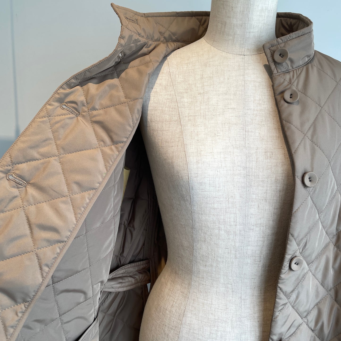 porterdesboutons//キルティングスカラップポンチョコート　P-14-1-057