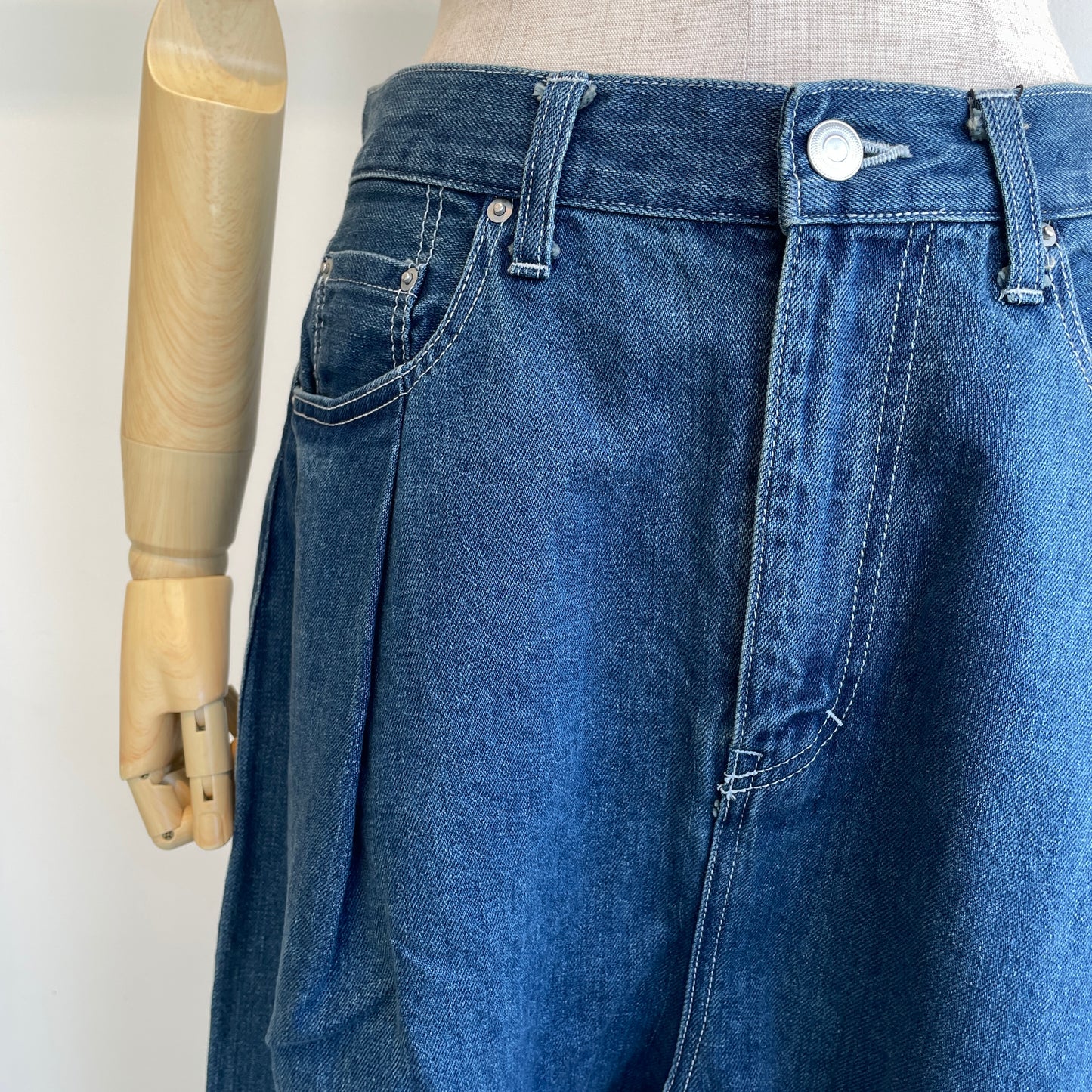 handsofcreation//C/Liデニムセルビッチテーパード5PKT パンツ　02440313