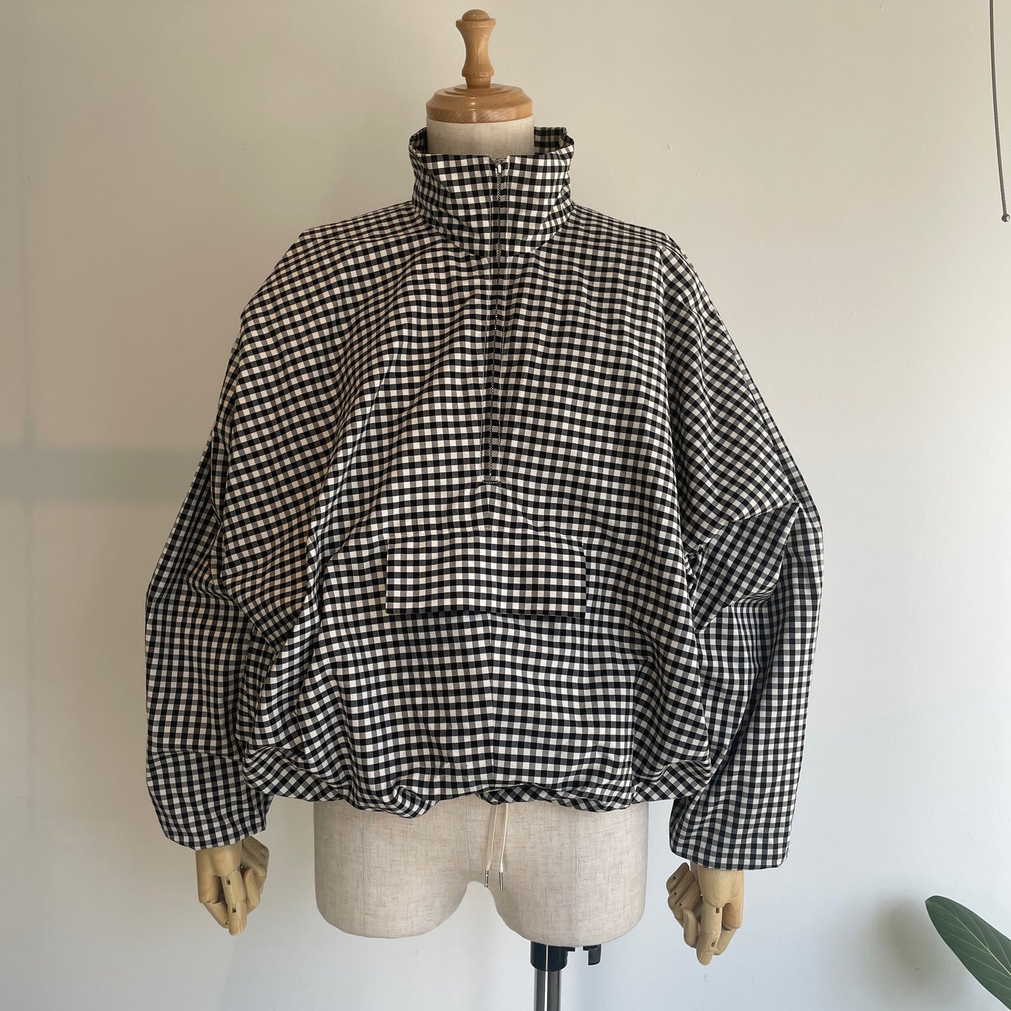 HAVERSACK //コットンシルクギンガムチェックZIPブルゾン 872624