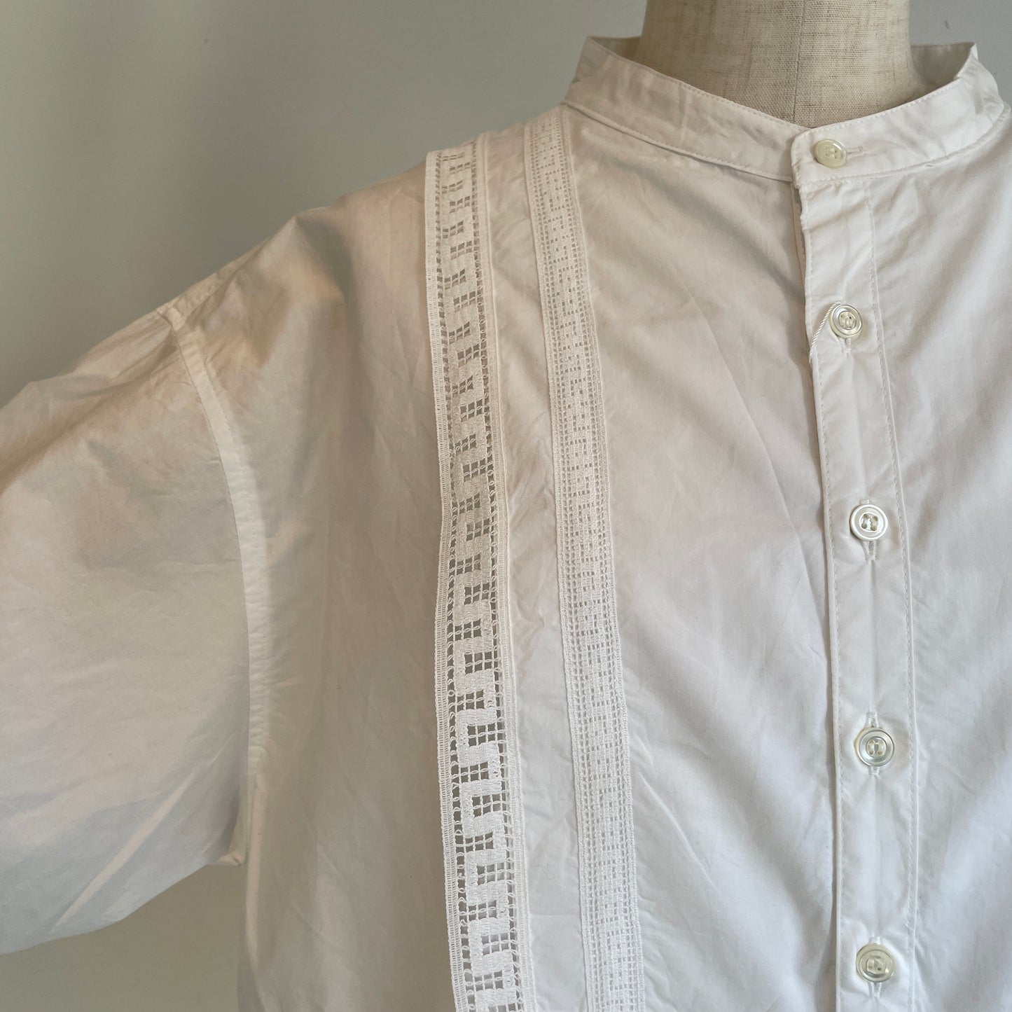 universaltissu//ナチュラルタイプライターイタリアンフィレレースヨークSH   US260SH036