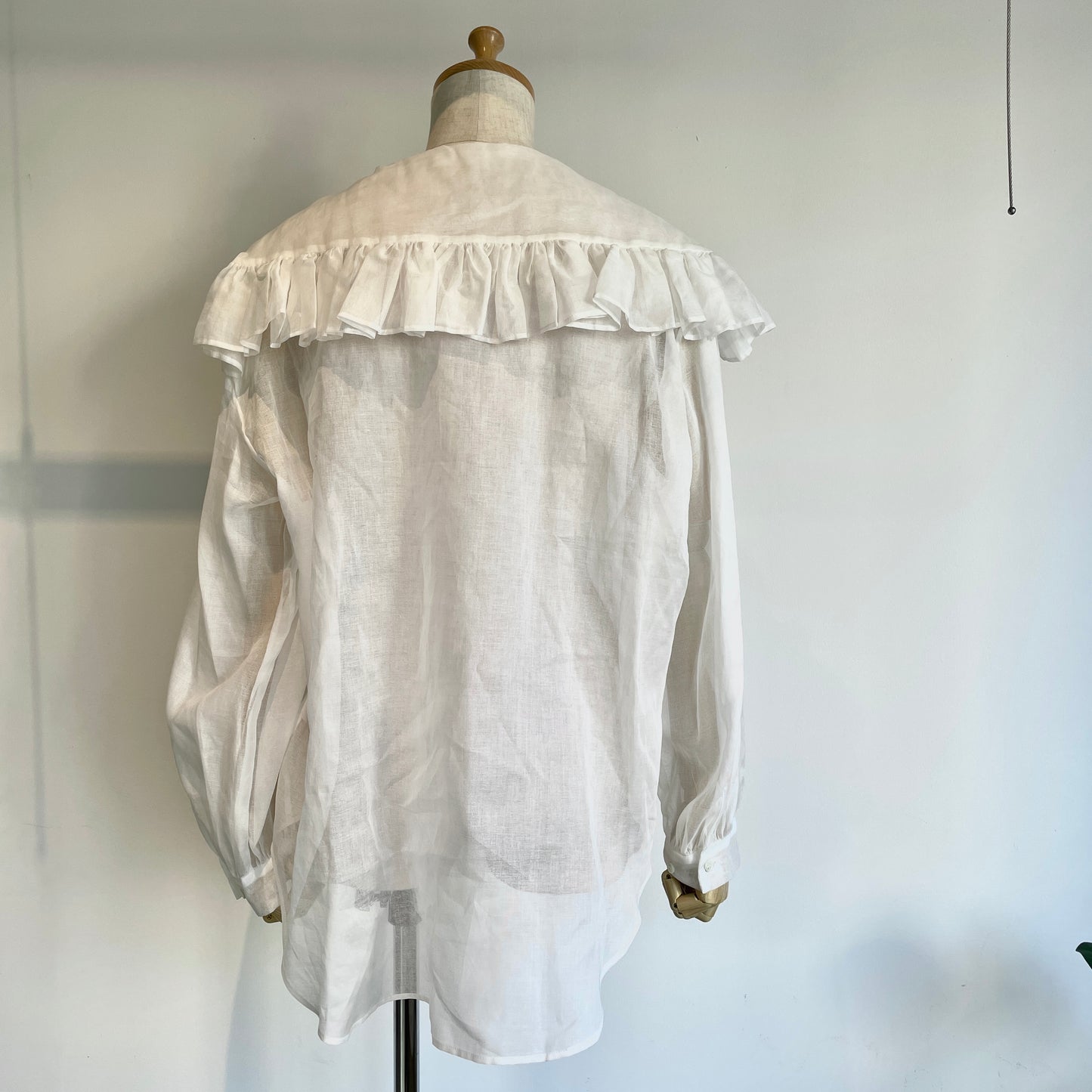 Heriter //コットンオーガンジーフリルカラーブラウス　H0-00-3065