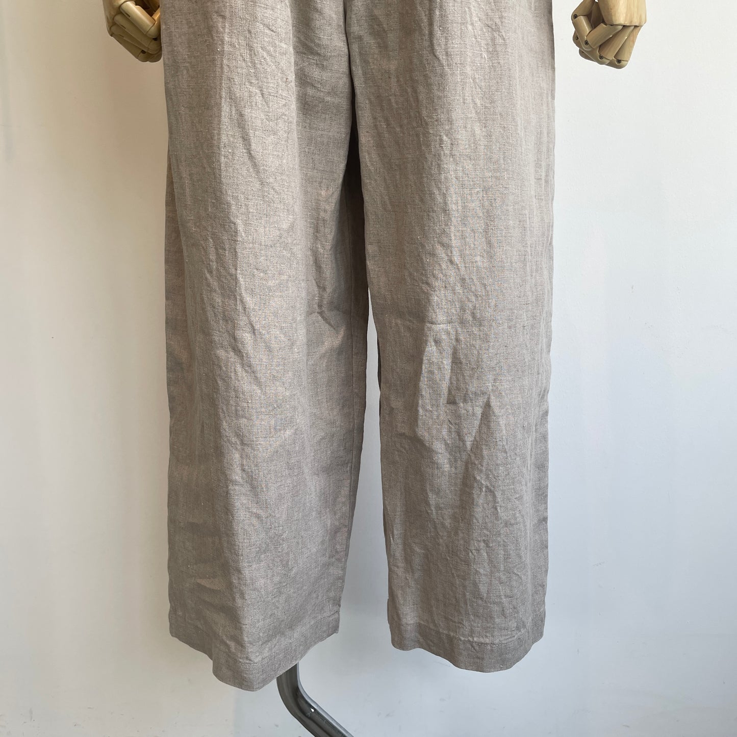 yuni//40/1 Linen easy gum tack パンツ　1701PT028261