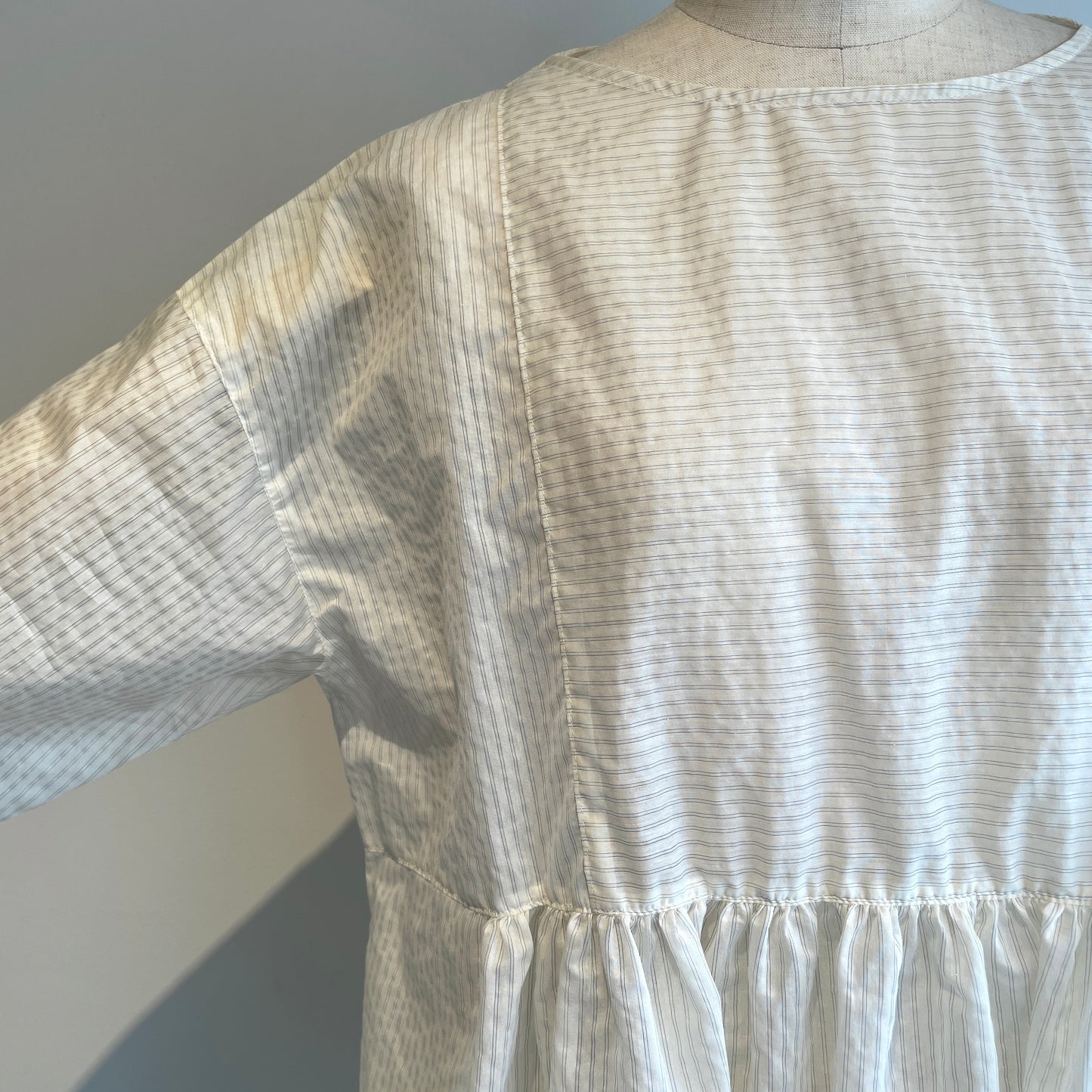 yuni //C/Pe stripe tunic tiered 2wayBL 1701BL028261