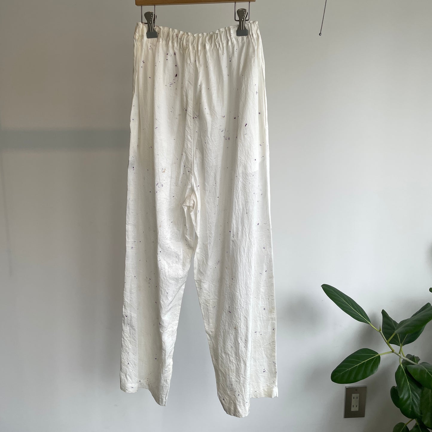 Oo // お花染イージーパンツ