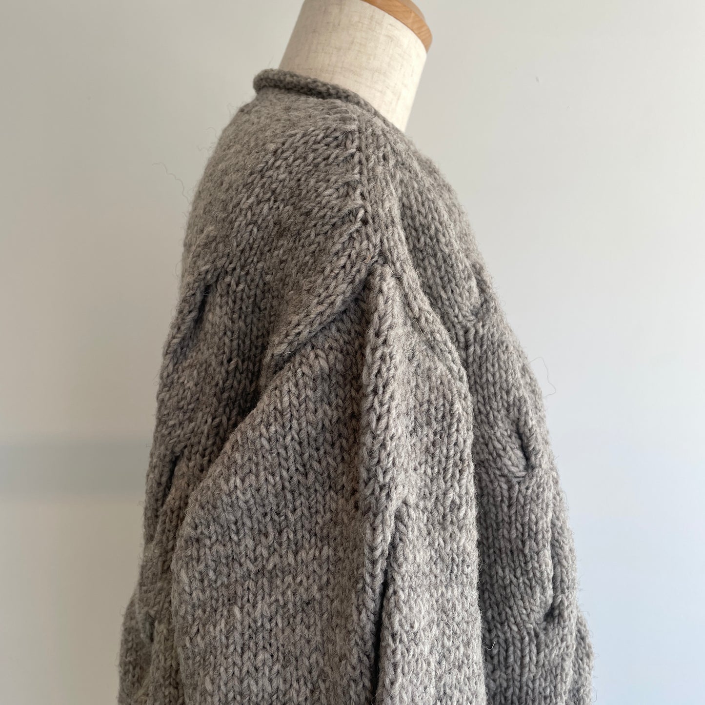 handsofcreation//ローゲージニット手編みBigケーブルP/O 01540724