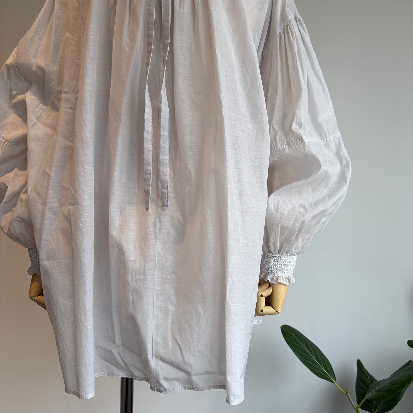 yuni//100/1Cotton/Cupra gather sleevesブラウス　1701BL1701BL017261