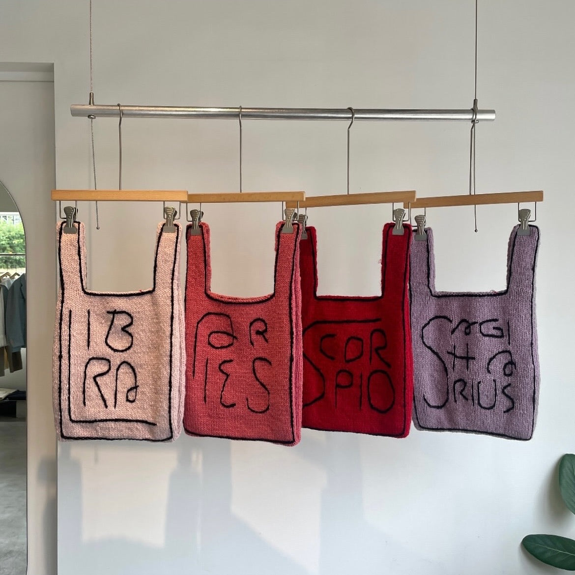 MarchAprilMay//zodiac knit bag　ゾディアックニットバッグ（12星座）