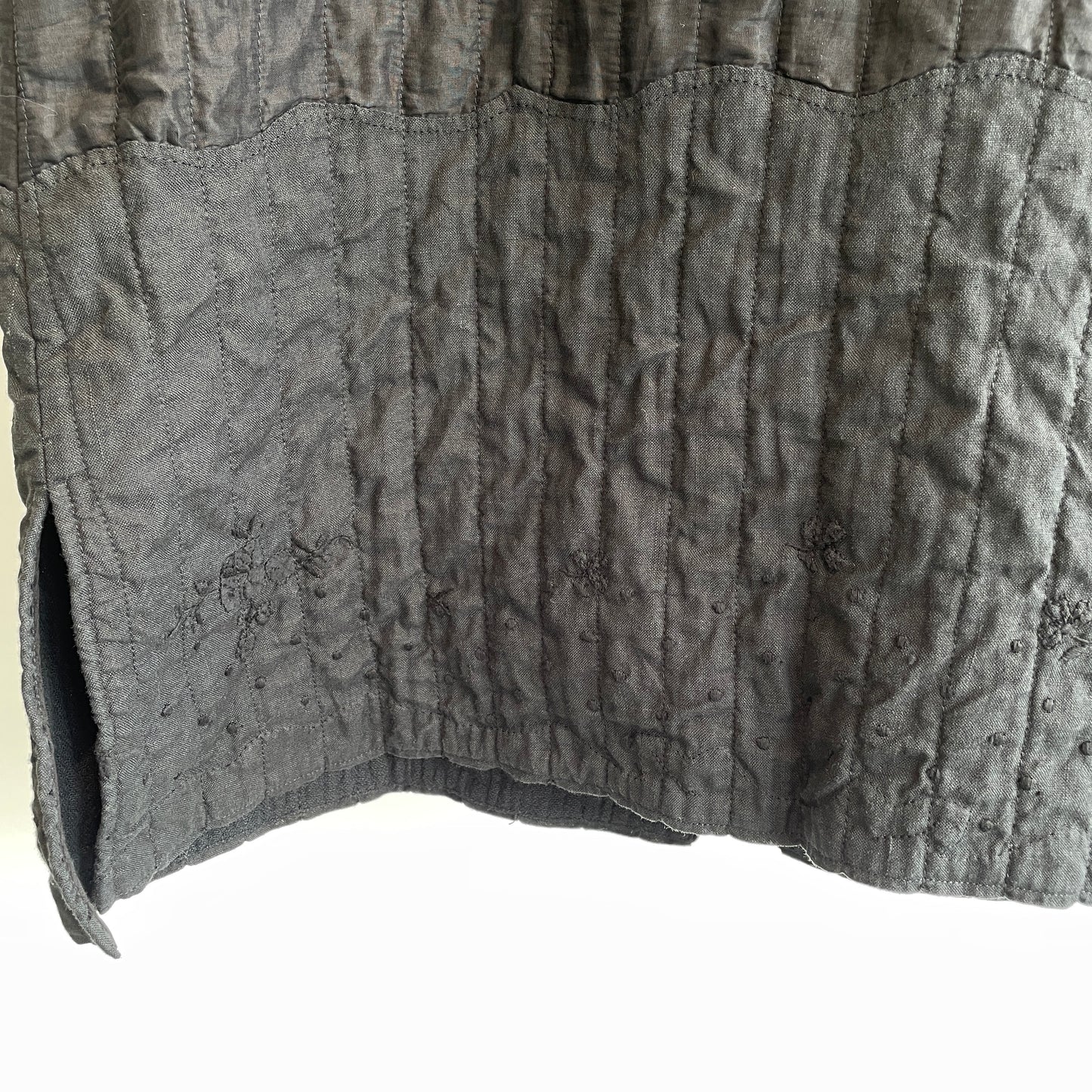 Heriter // tablecloth quilt gilet H0-00-3018