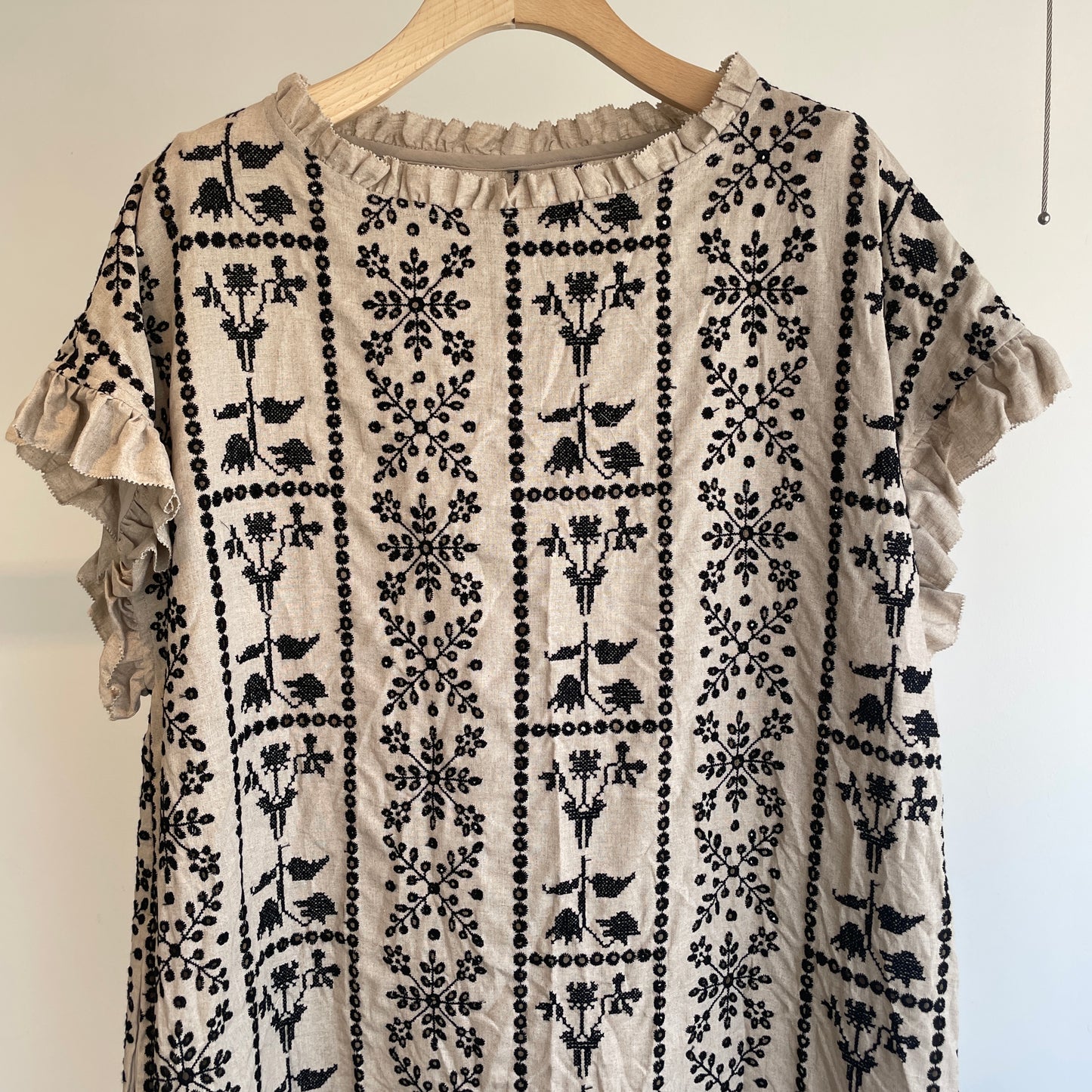 qiri//grow’ embroidery フリルワンピース 6301OP003261