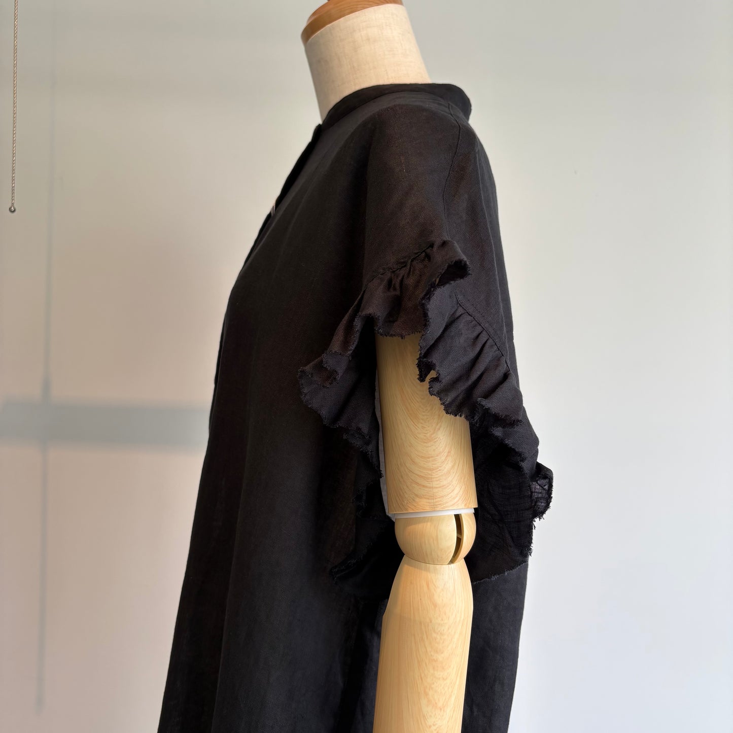 yuni//60/1Linen gather sleeves OP    1701OP026261
