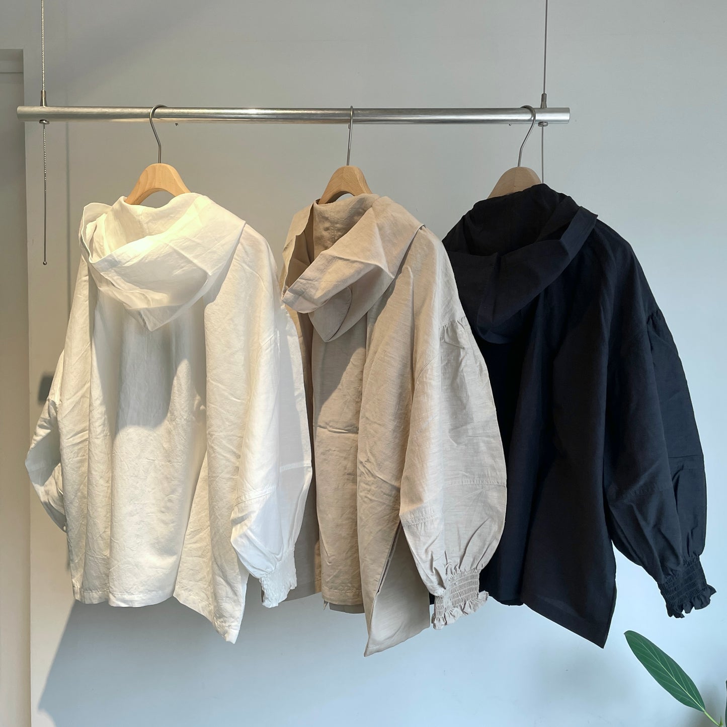 universaltissu //コットンキュプラリネン フーディー　US260BL034