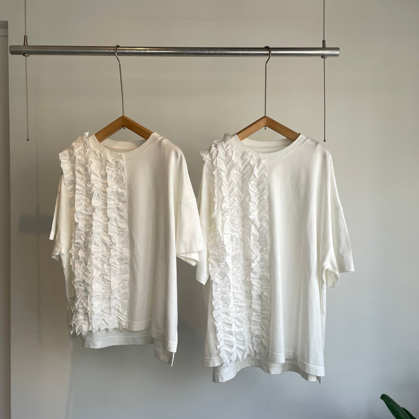 universaltissu//クラシック天竺 フリルTシャツ　US251CT023