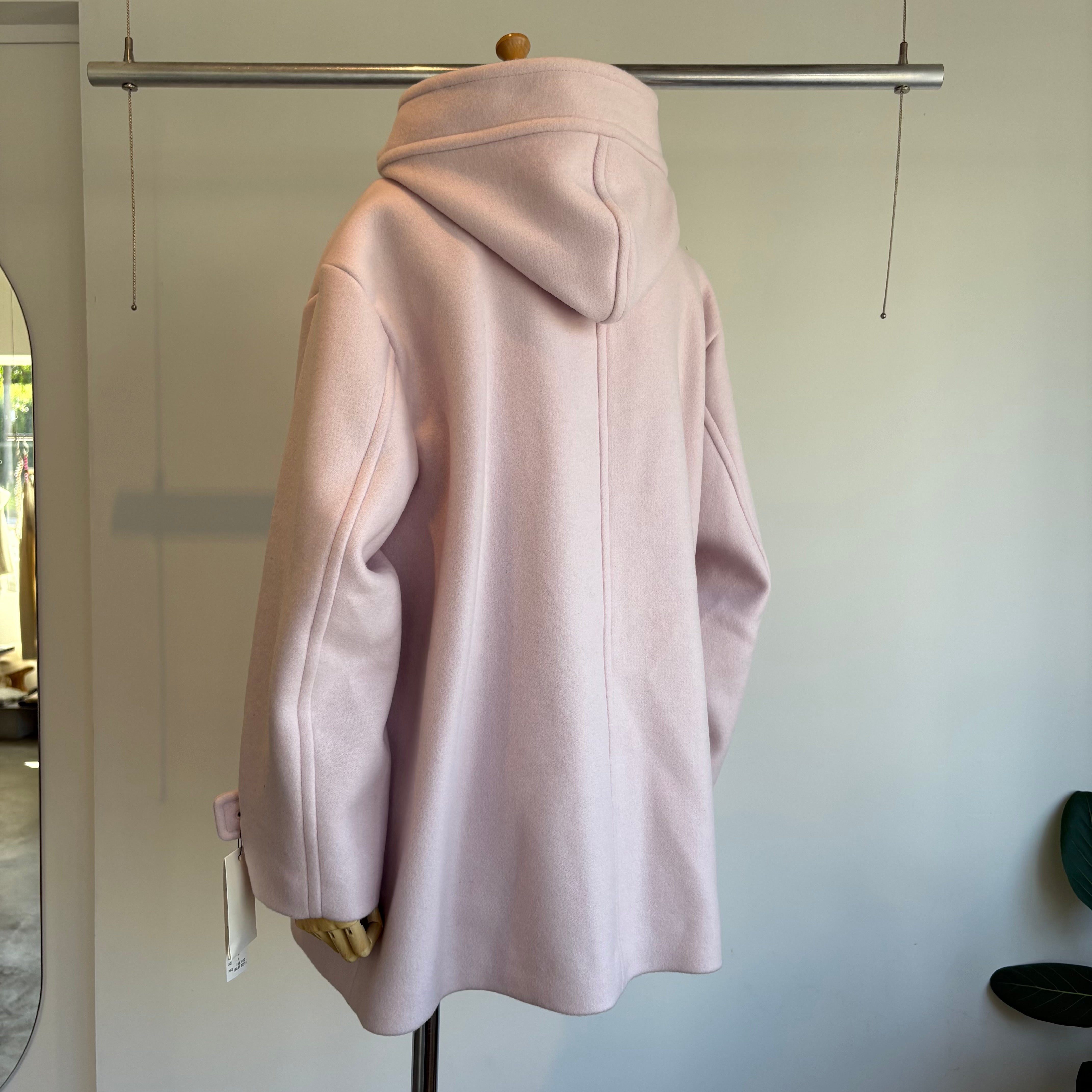 handsofcreation//14/-super110's二重織片面ビーバーショートダッフル