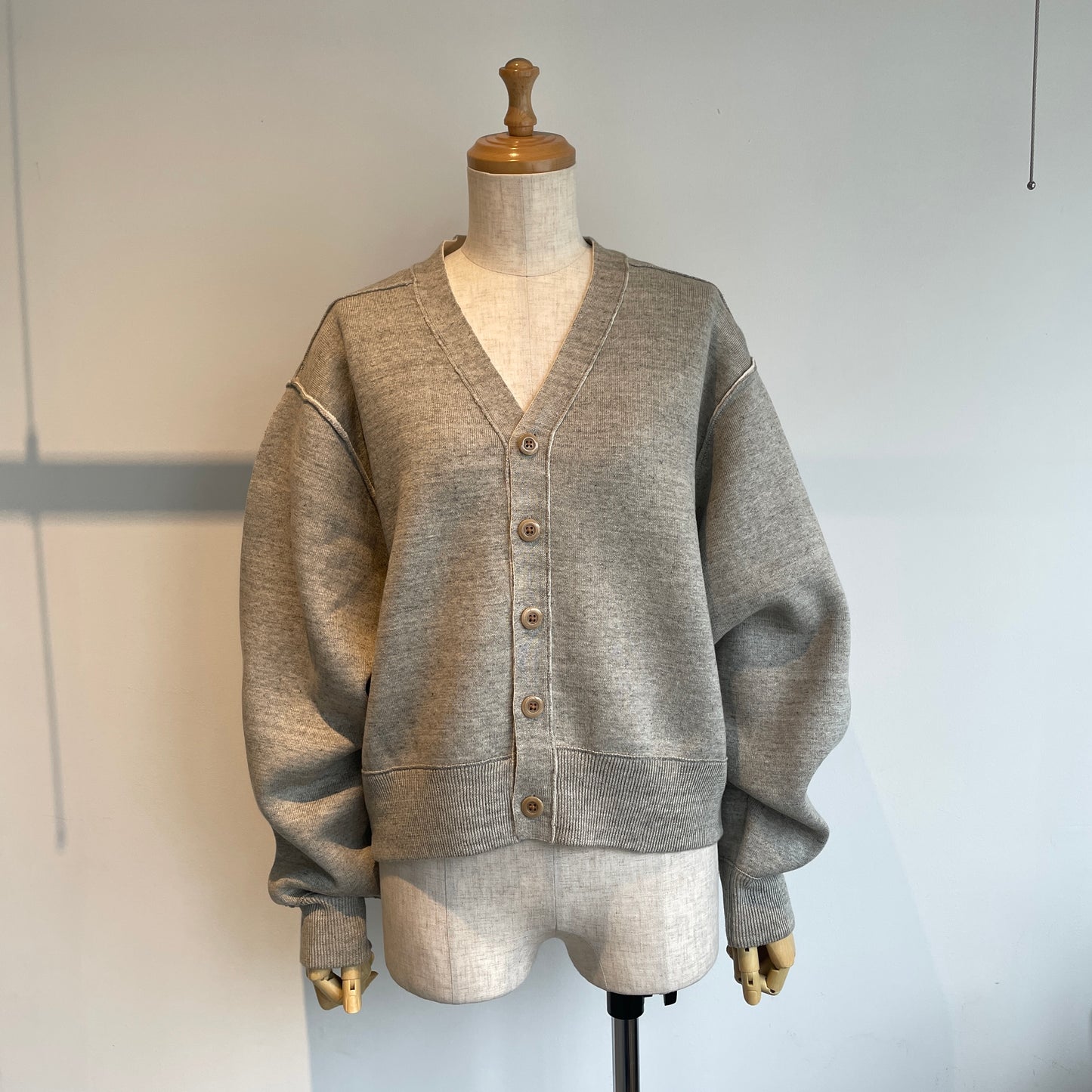 UNDYED //KNIT W FACEカーディガン　　UNS23ANCD042