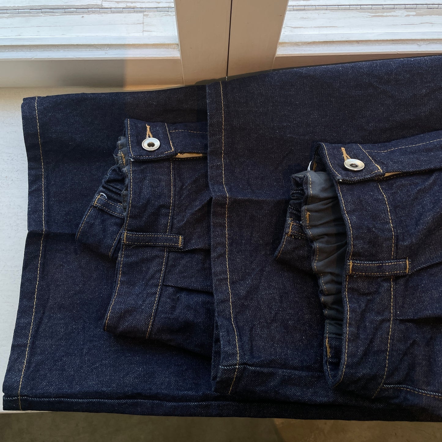 yuni//Cotton 11oz denim back gum wide パンツ　1701PT004262