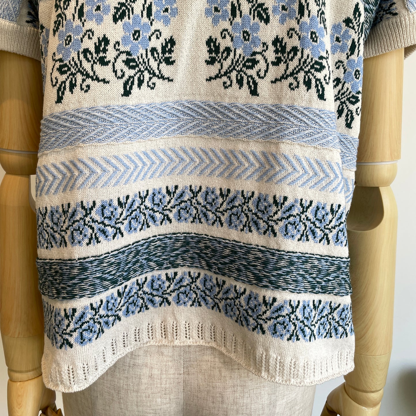 ASEEDONCLOUD //Flower Jacquard Knit Blouse 261807