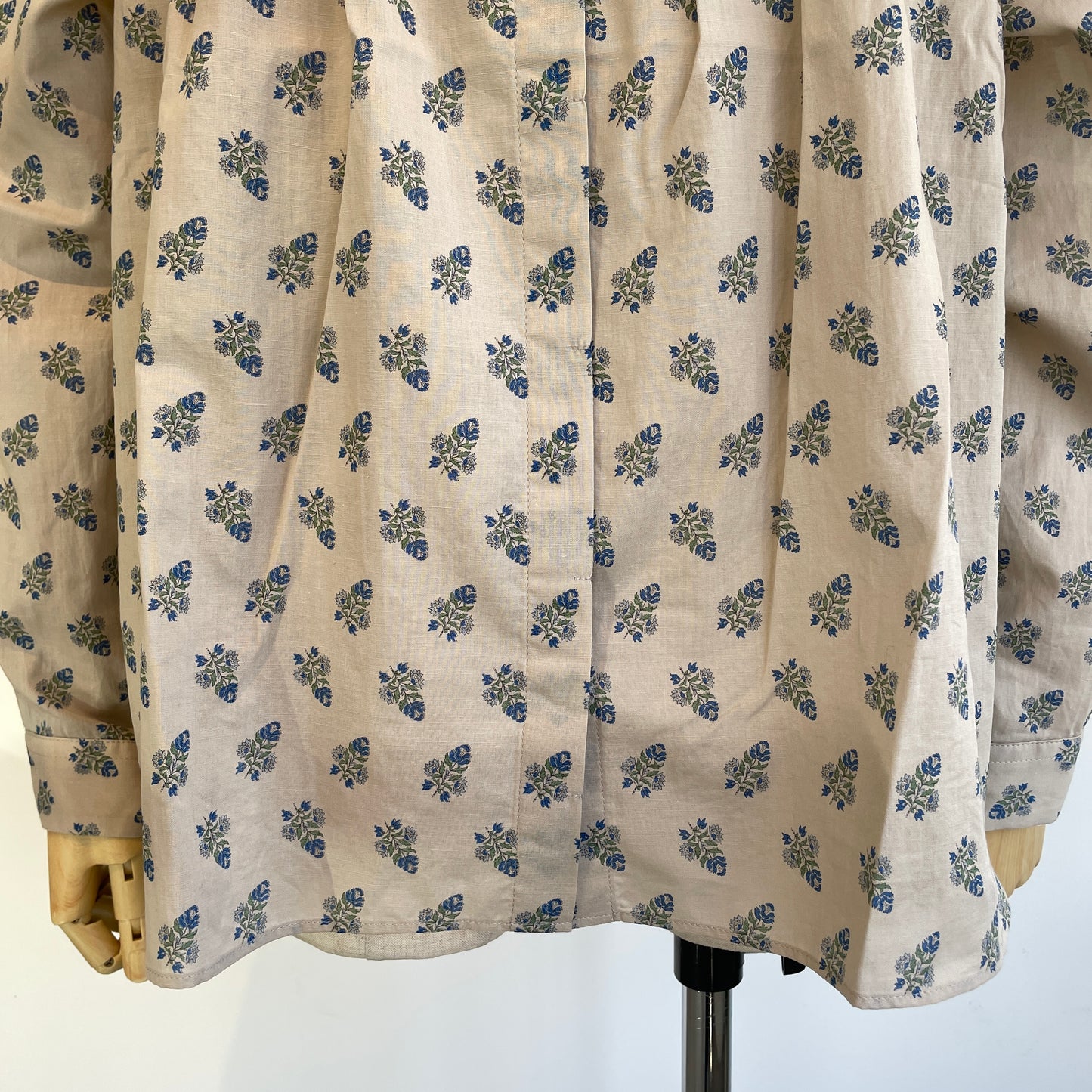 handsofcreation//antiquecalicopattern ptスタンドフリルBL 01610606