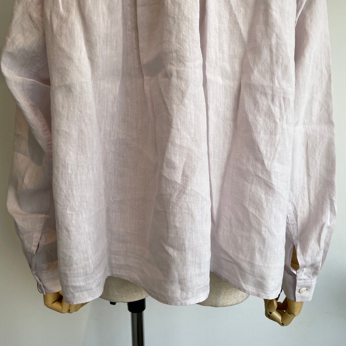 handsofcreation //Linen/Ra/chambrayプチスタンドタックフリルBL 01610612