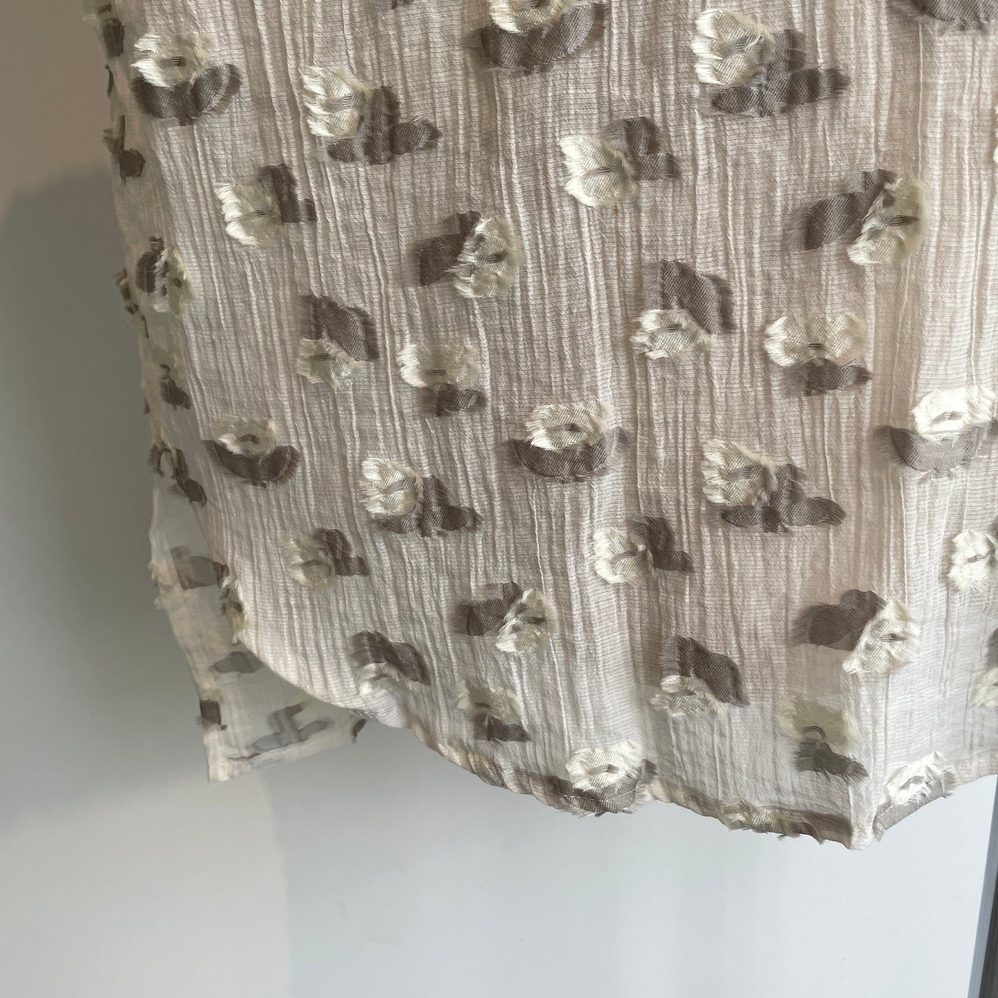 qiri//plie flower jacquard バックリボンブラウス　6301BL008261