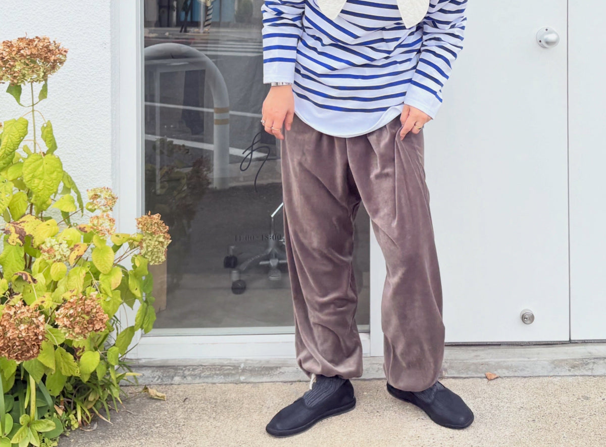 handsofcreation//綿ベロアタックパンツ 01640865
