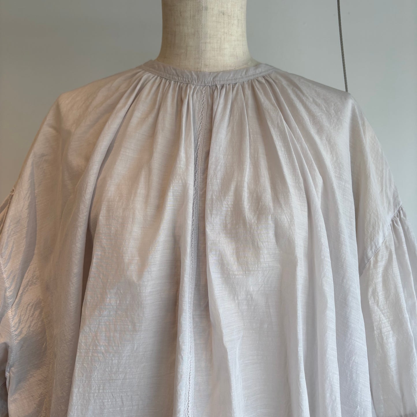 yuni//100/1Cotton/Cupra gather sleevesブラウス　1701BL1701BL017261