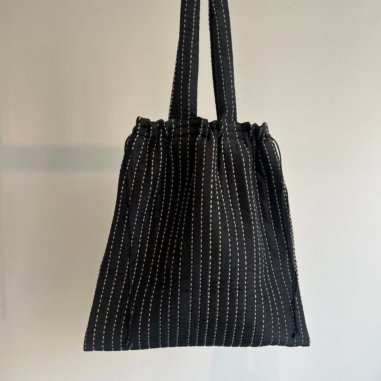 qiri//sashiko quilt JQ巾着bag BG004