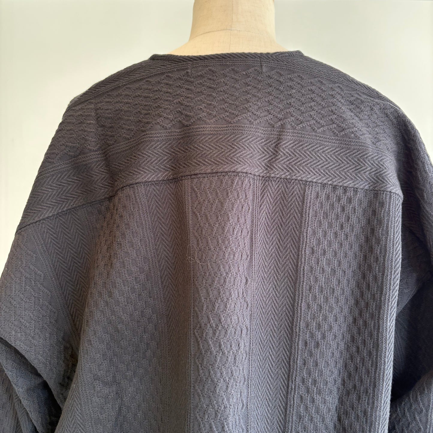 porter des boutons//マルチジャガードカーディガン　P-25068