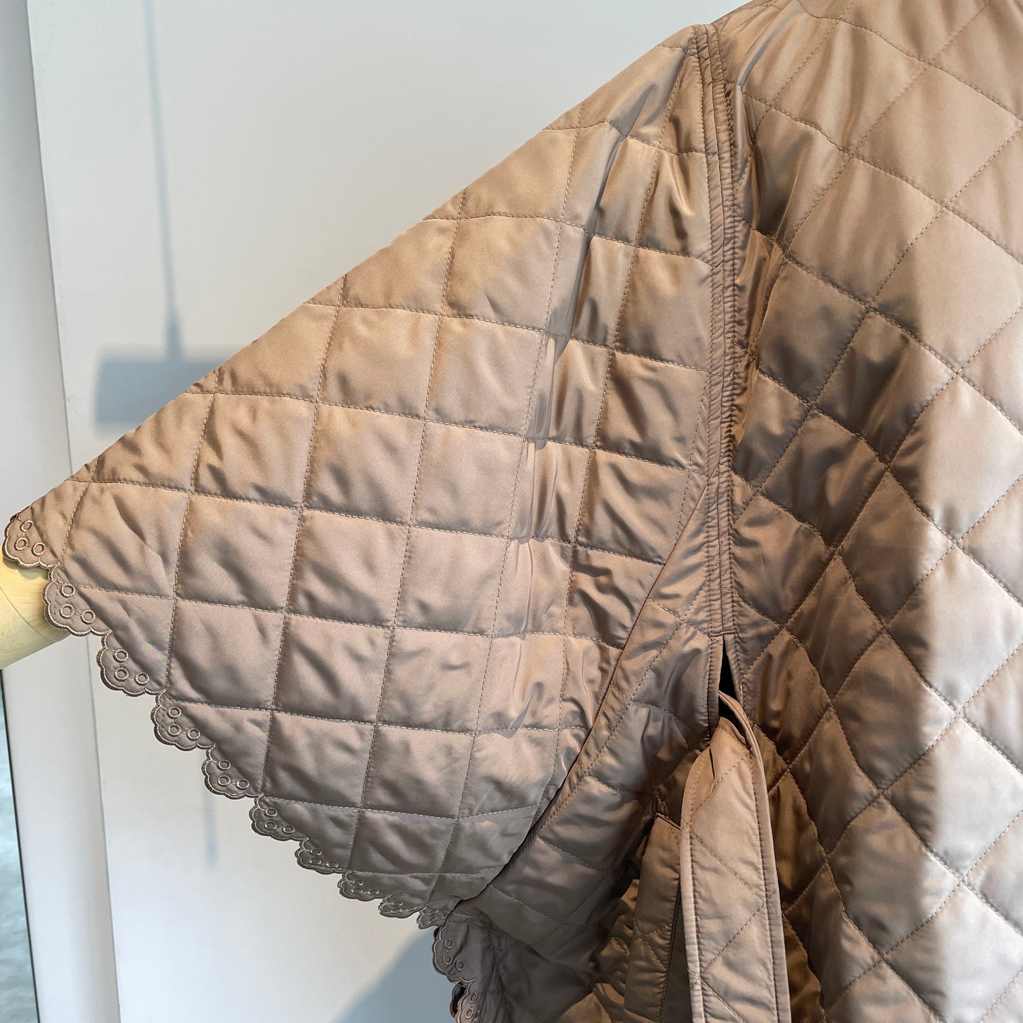 porterdesboutons//キルティングスカラップポンチョコート　P-14-1-057