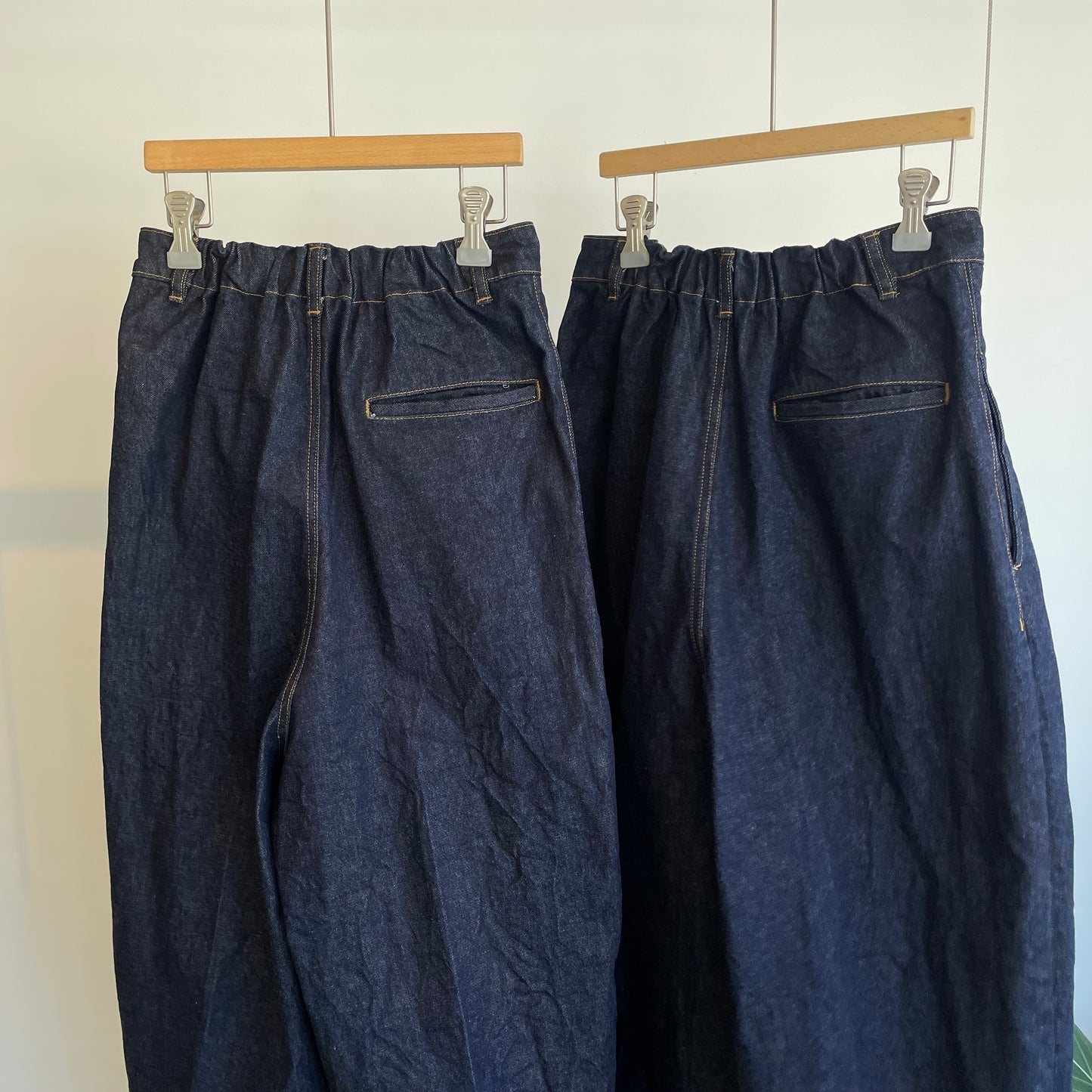 yuni//Cotton 11oz denim back gum wide パンツ　1701PT004262