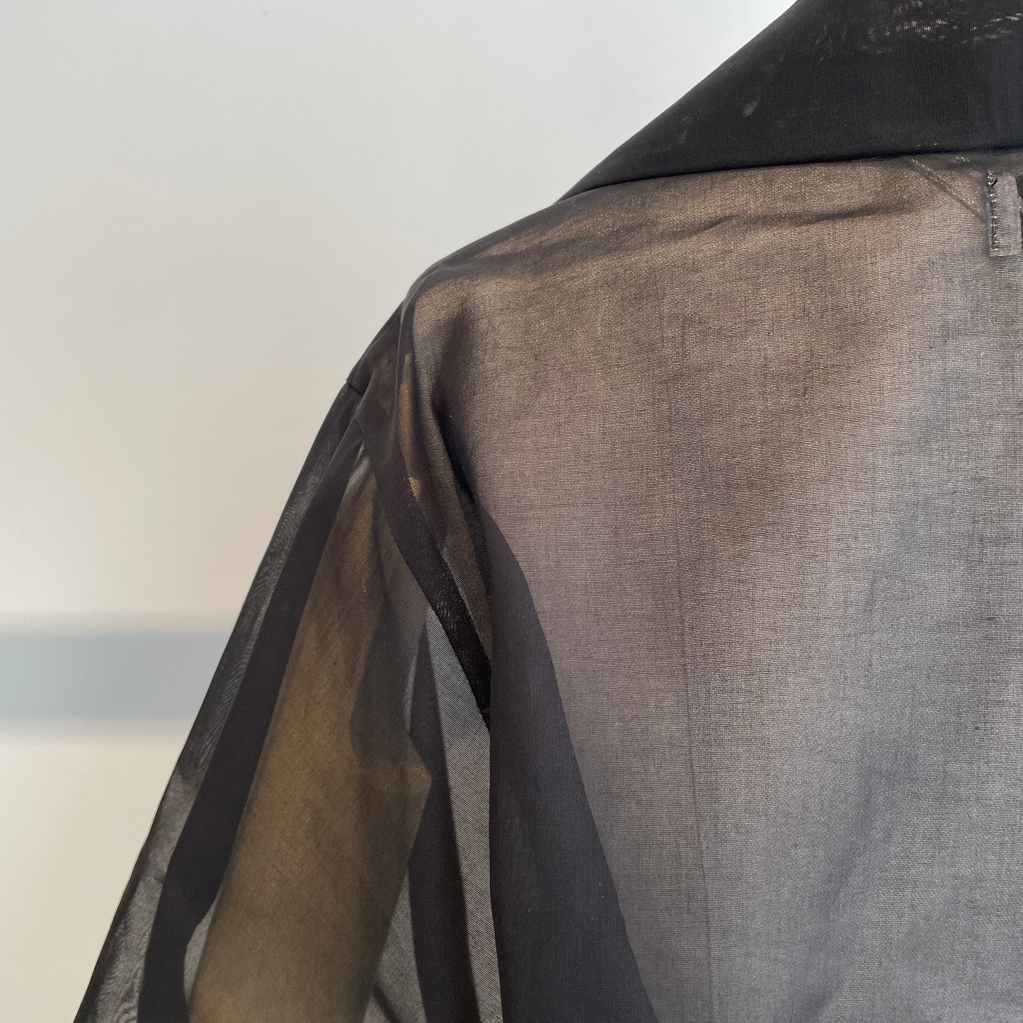 itochi //100/2 cotton organdy simple shirt