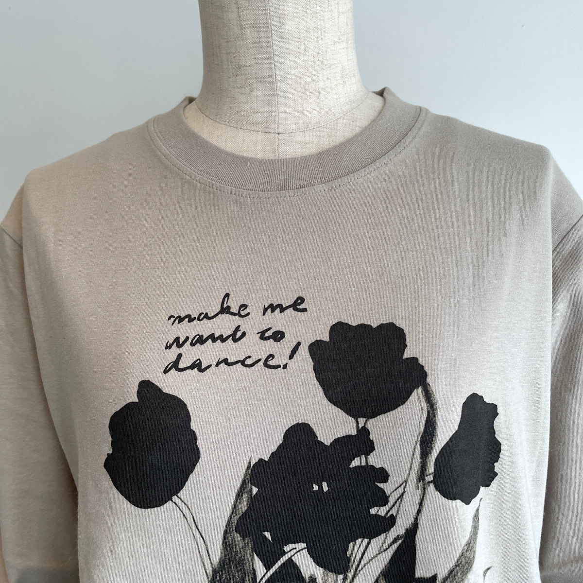 sweetlittlenothing//black tulip 長袖Tシャツ／Sサイズ