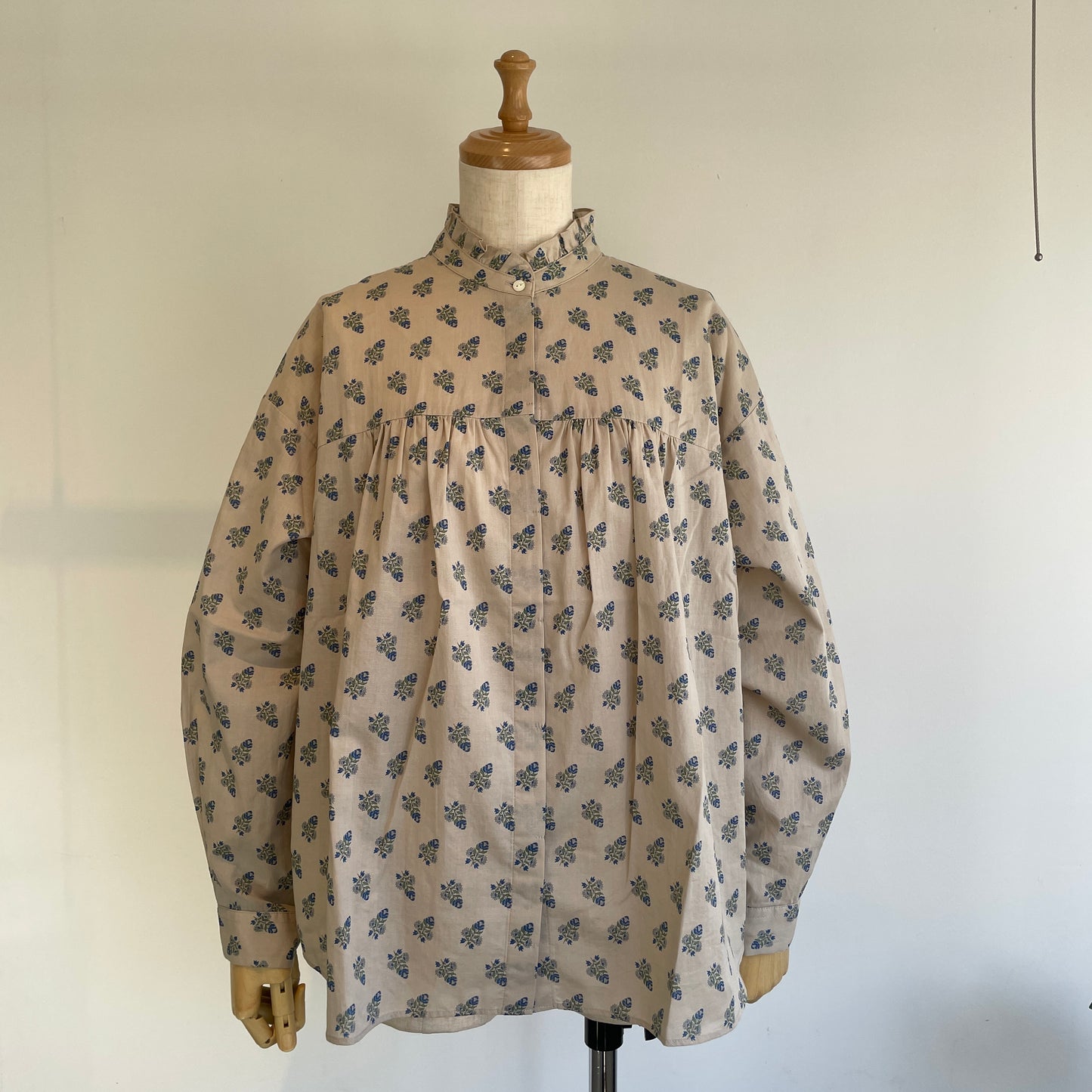 handsofcreation//antiquecalicopattern ptスタンドフリルBL 01610606