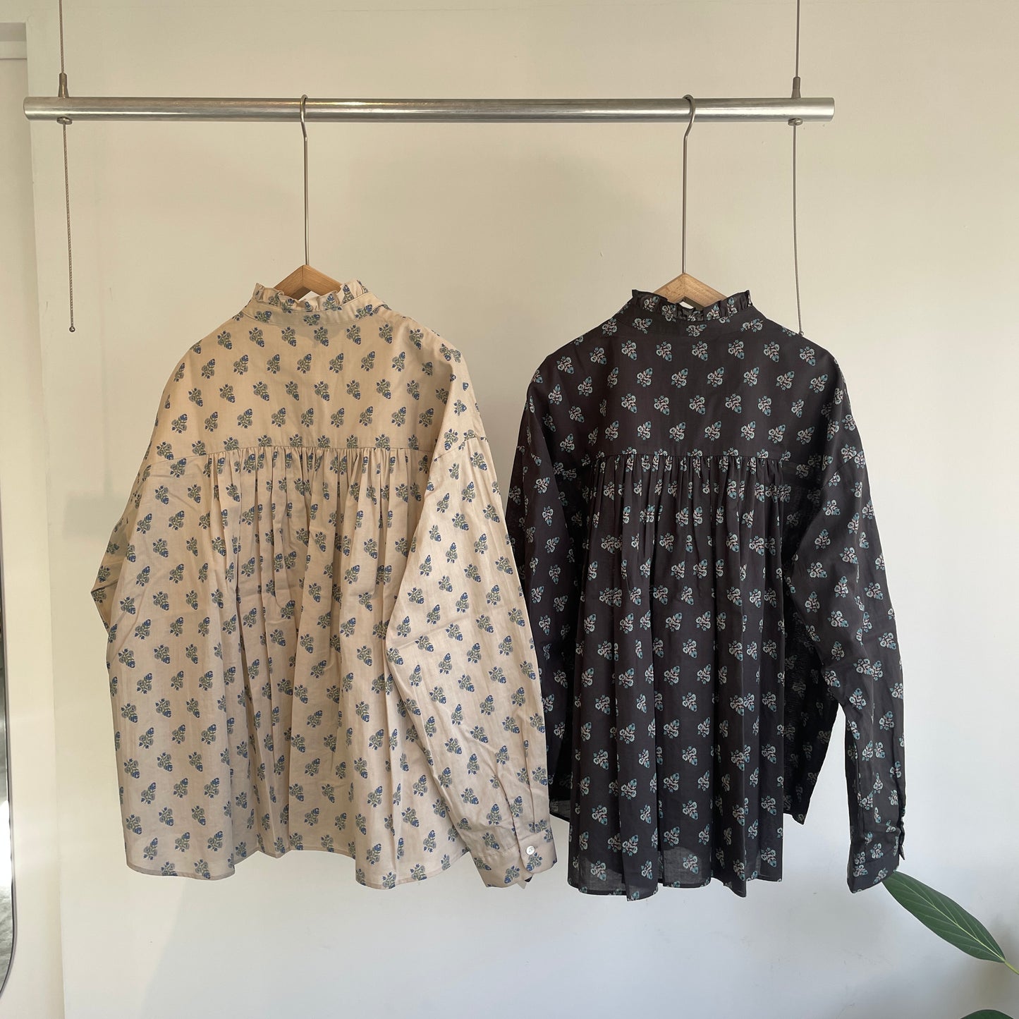 handsofcreation//antiquecalicopattern ptスタンドフリルBL 01610606