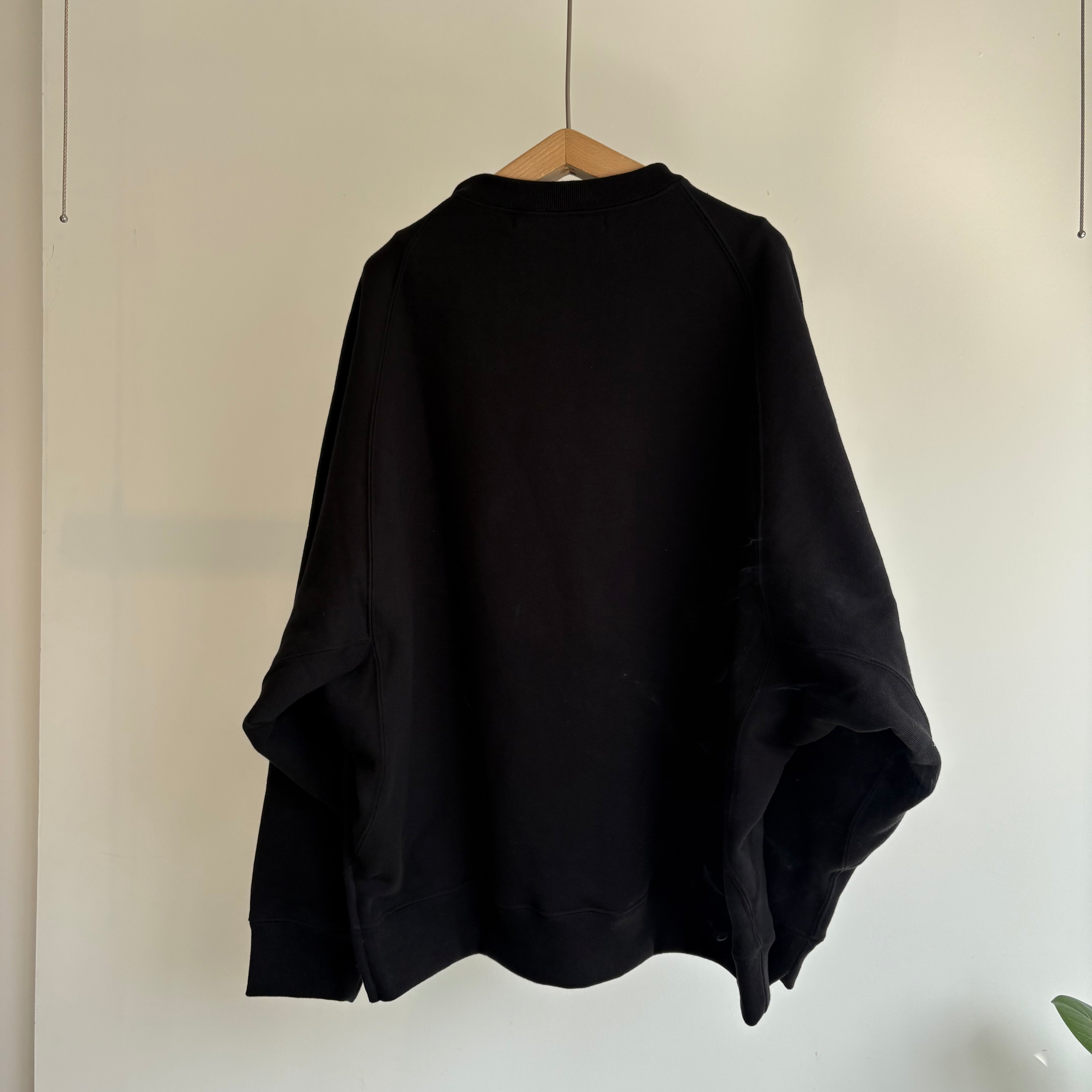 haversack//高密度裏毛クルーネックシームZIPスエットシャツ 612620