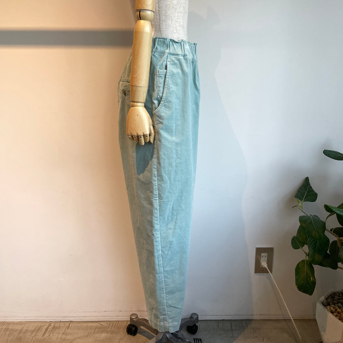 handsofcreation//コットン温もり起毛イージーカーブパンツ　01640333