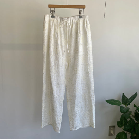 yuni//eyelet embroidelyイージーパンツ　　1701PT032251
