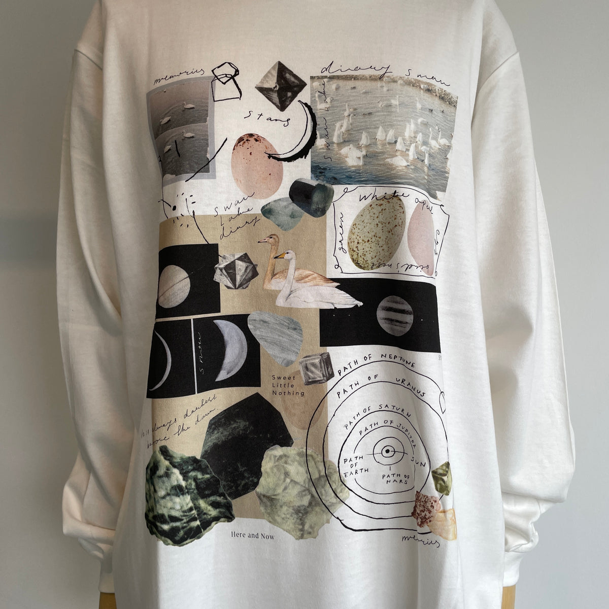 sweetlittlenothing//月と鉱石　ロングスリーブTシャツ