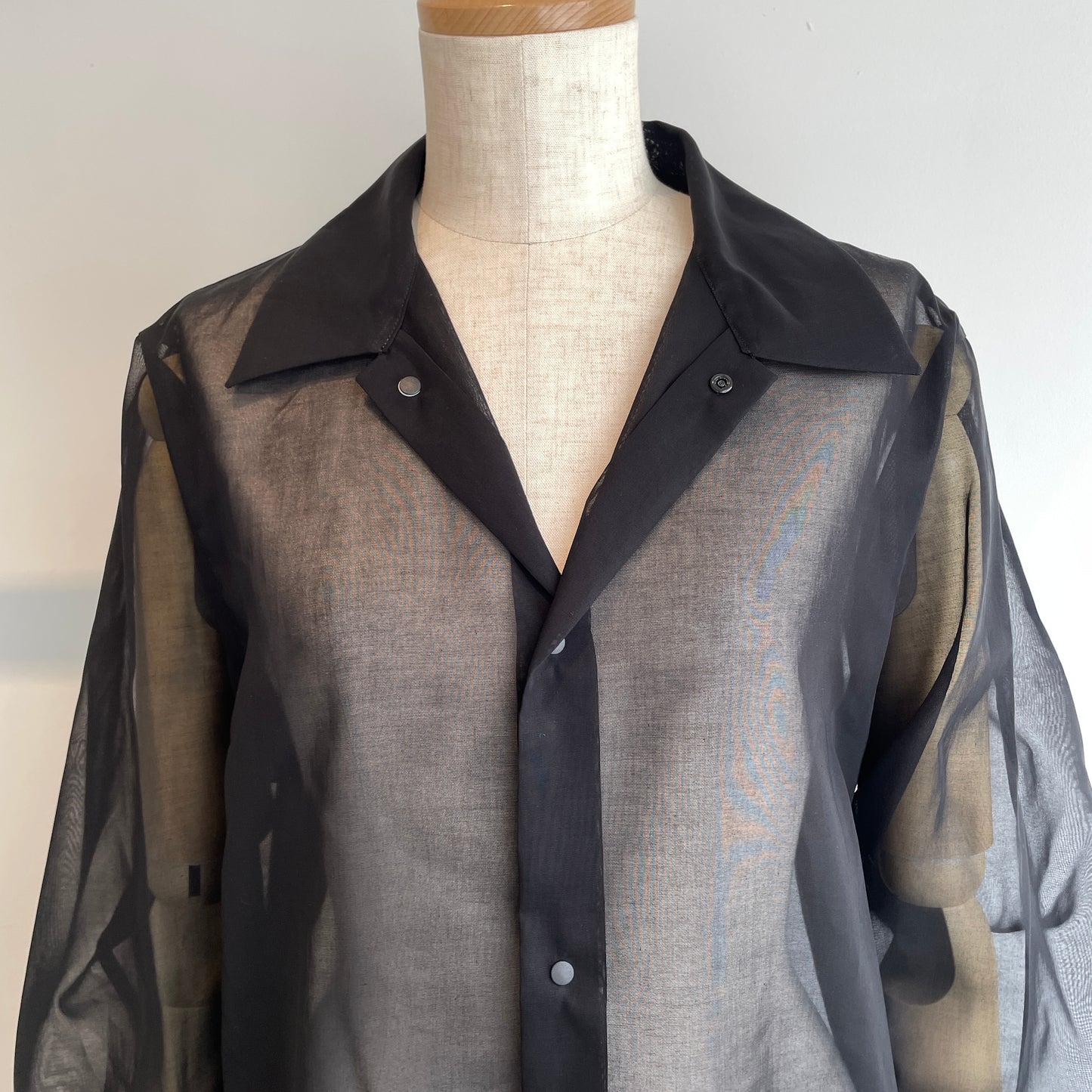 itochi //100/2 cotton organdy simple shirt