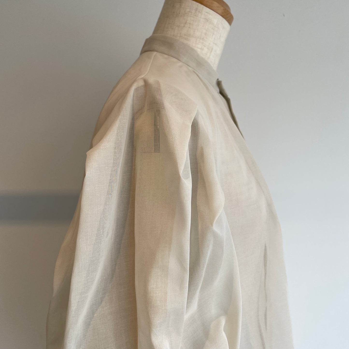 itochi //100/2 cotton organdy transparent blouse