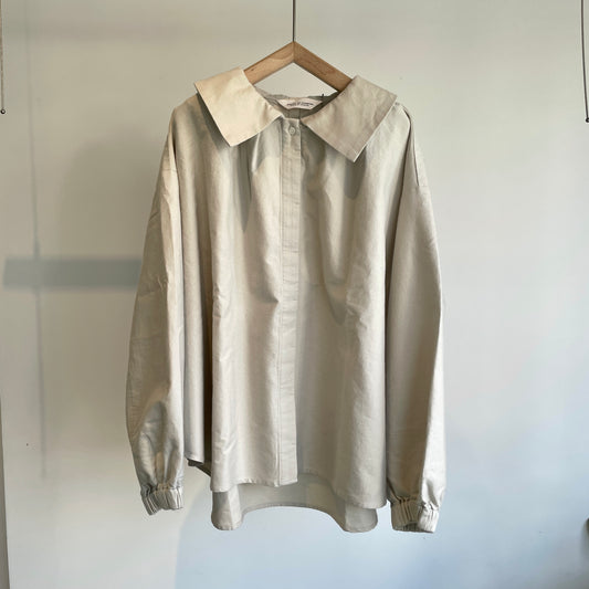 handsofcreation//オールドモールアンティークビッグカラーオーバーBL 01550655