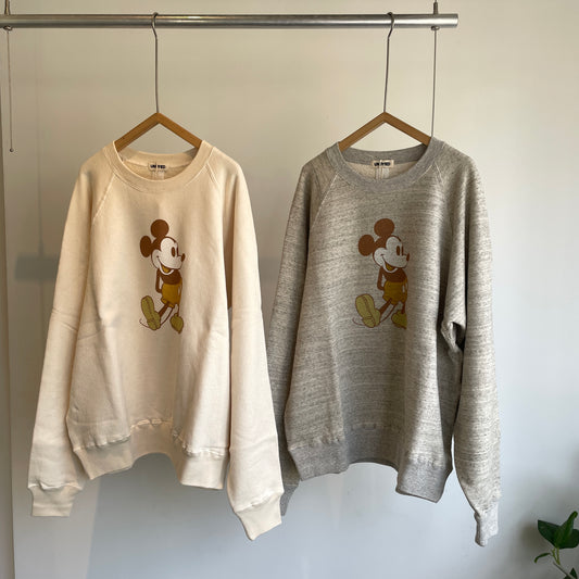 UNDYED//MICKEY SWEAT CREW 26FW024