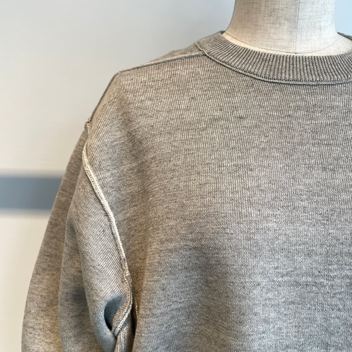 UNDYED //KNIT W FACE TRIM CREW PO USN24SKC060